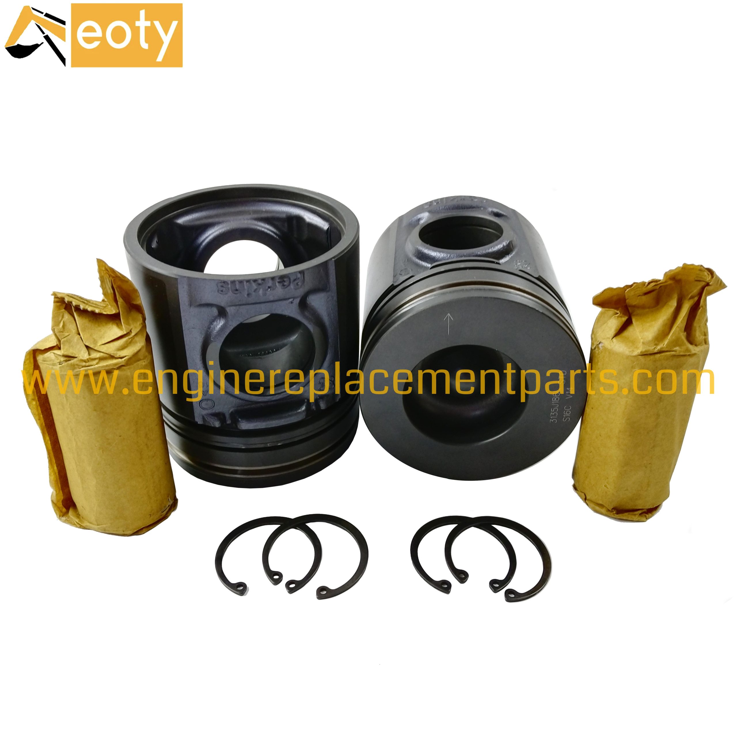 1004-4t 1006-6t Round Bottom Piston 108mm High 53mm Combustion Chamber 3135j186l For Perkins Machinery