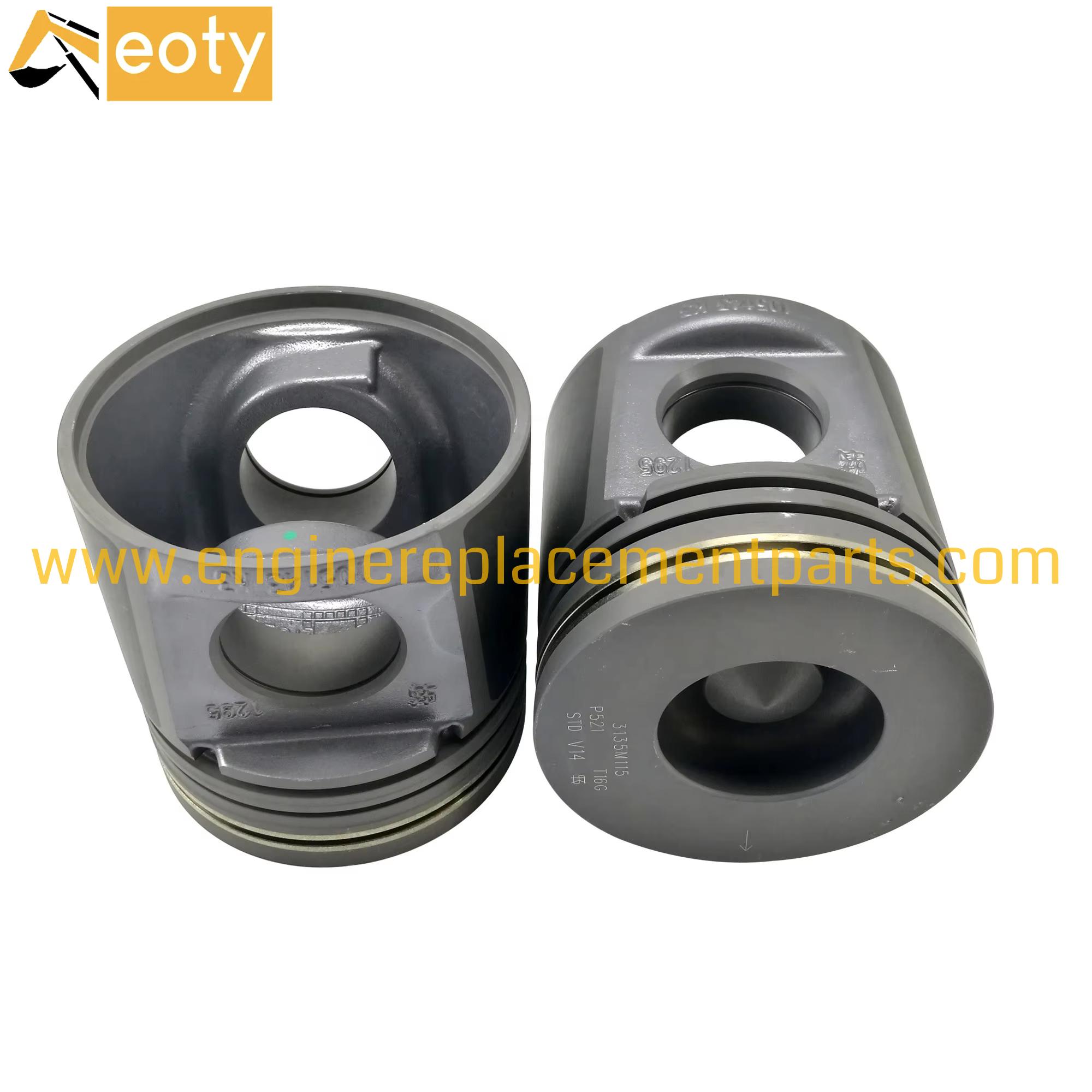 1104c-44 1104d-44 Piston 108mm High 51.28mm Combustion Chamber 3135m115 For Perkins 1104 Diesel Engine Parts