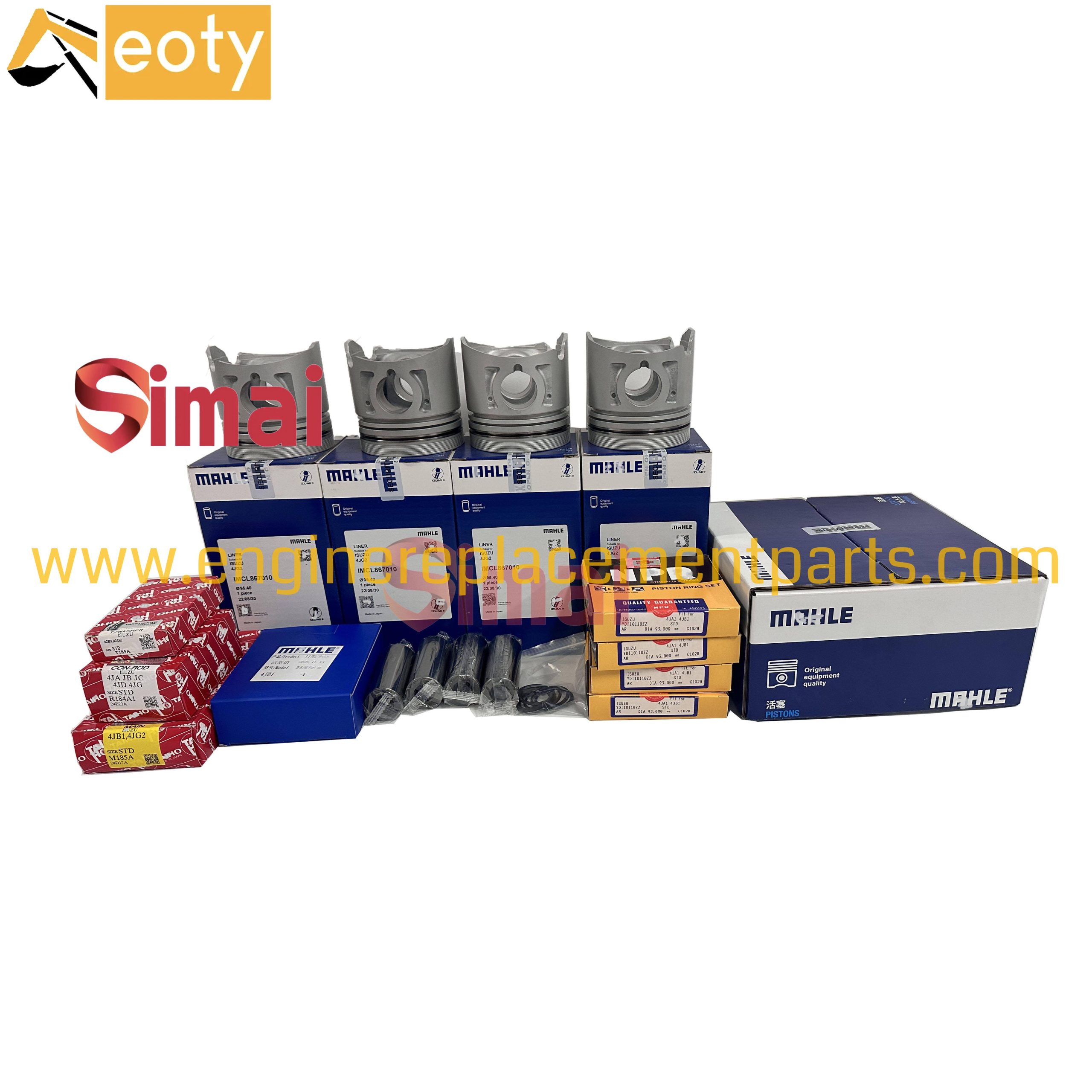 4jb1 Cylinder Engine Liner Kit 4jb1 Piston Liner Kit For Isuzu Engine