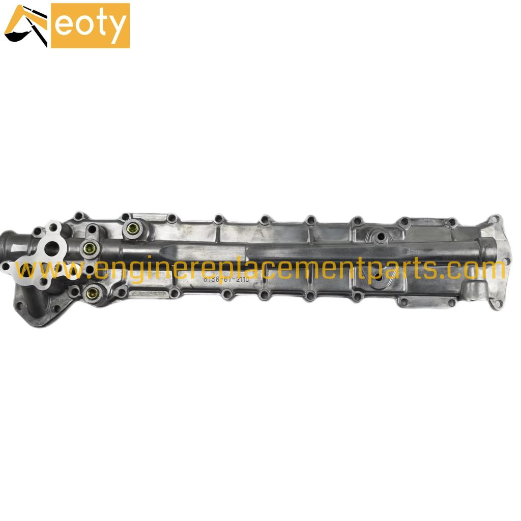 Komatsu 6D105 Diesel Engine Oil Cooler Cover 6136-61-2110 | OEM Size