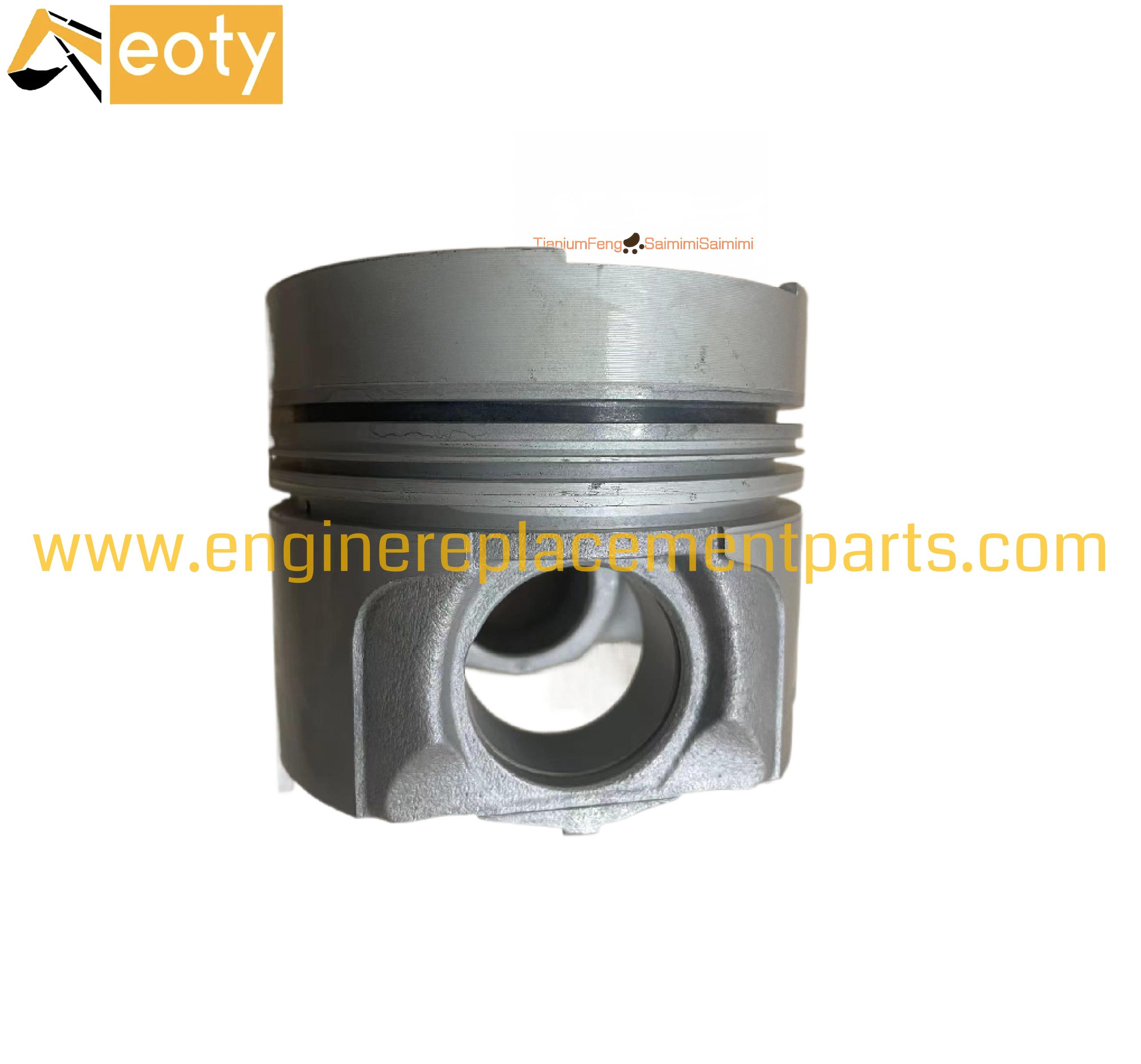 6sa1 Piston 1-12111452-0 Excavator Replacement Piston With Pin And Key 1-12111-452-0 Made In Taiwan Province