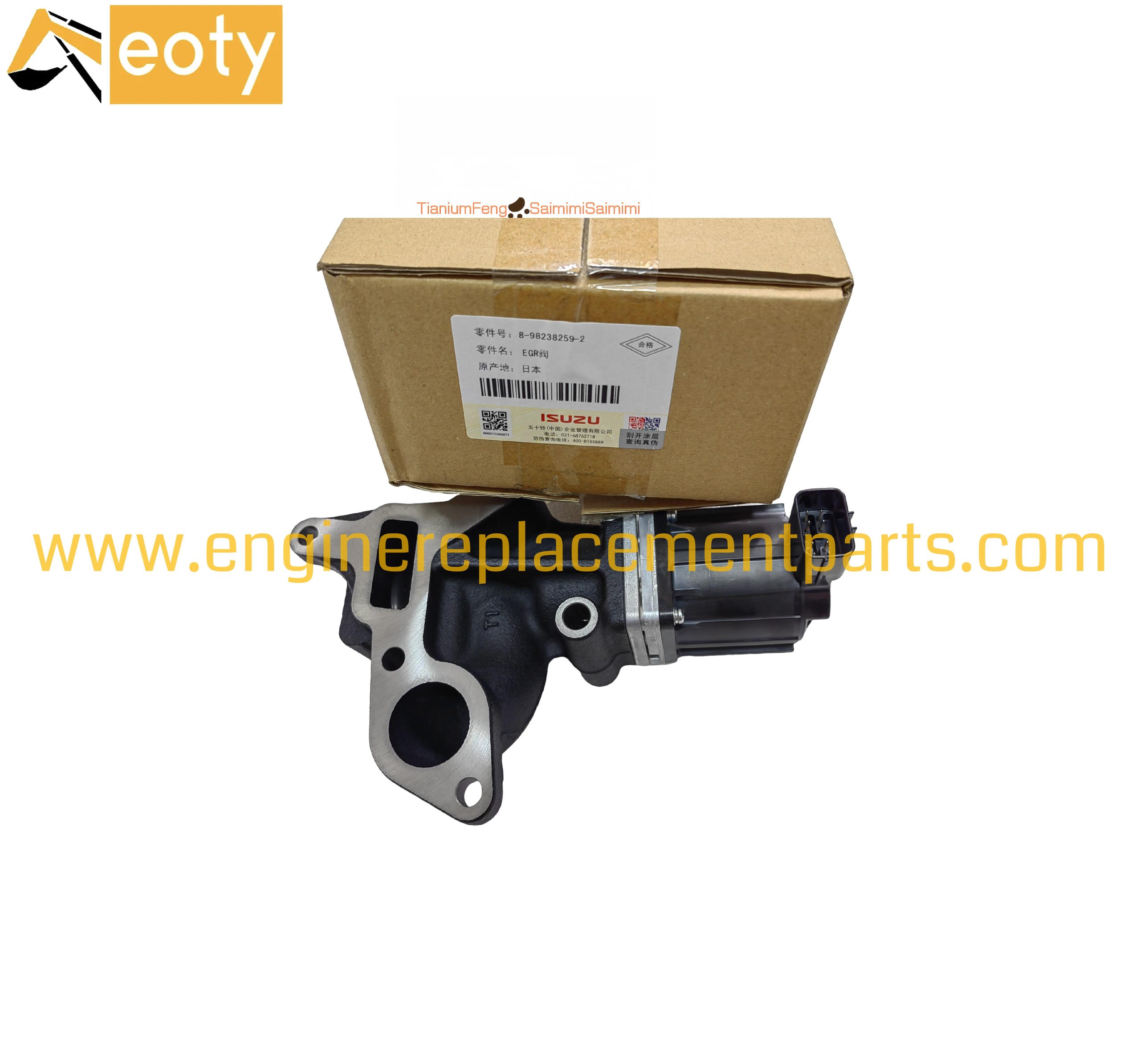 8-98238259-0 8-97381560-6 Original Egr Valve 4jj1 Zx110-3 Zx160-3 Exhaust Gas Recirculation Valve Egr For Isuzu Made In Japan