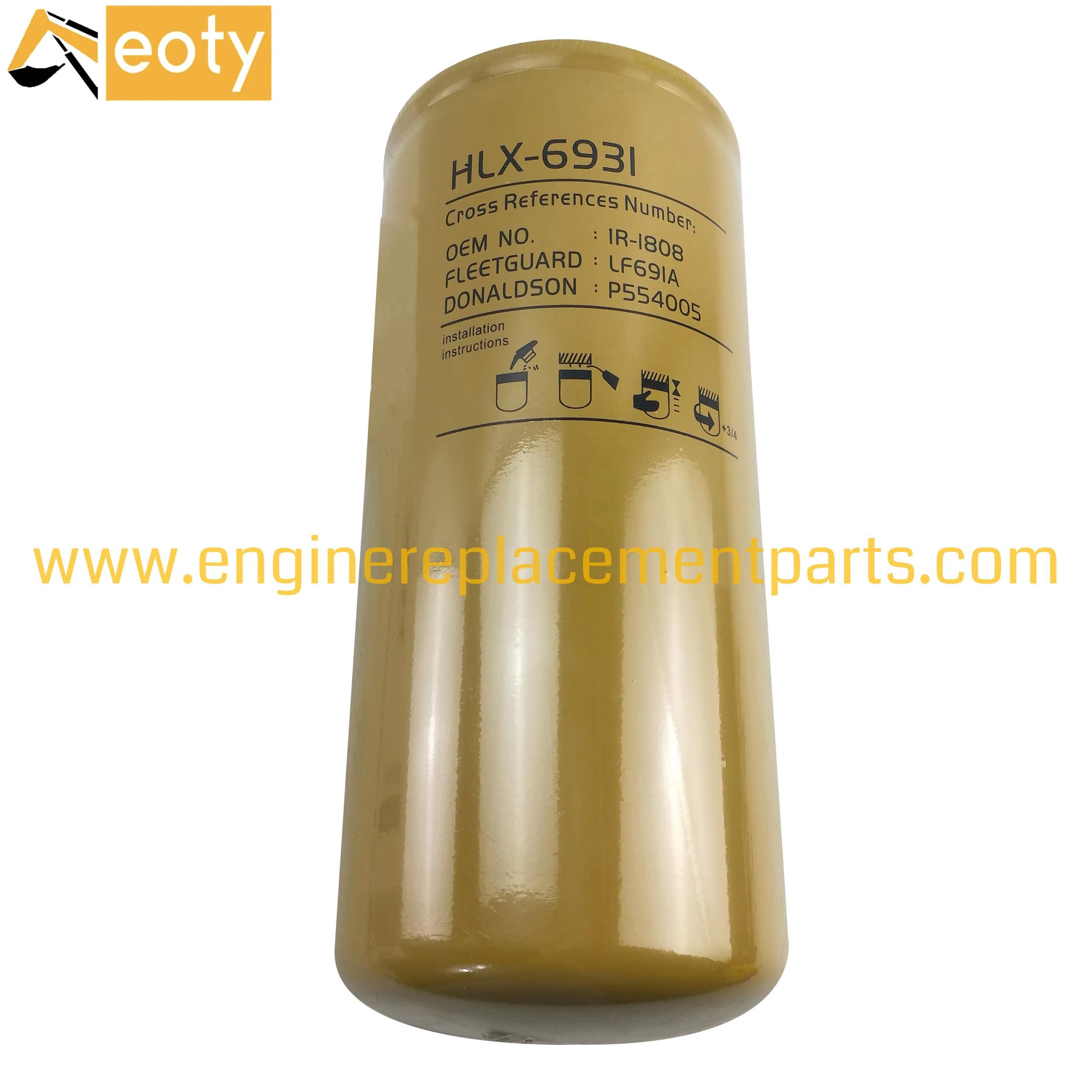 C-9 Oil Filter 1r-1808 Suitable For Caterpillar Engine Parts