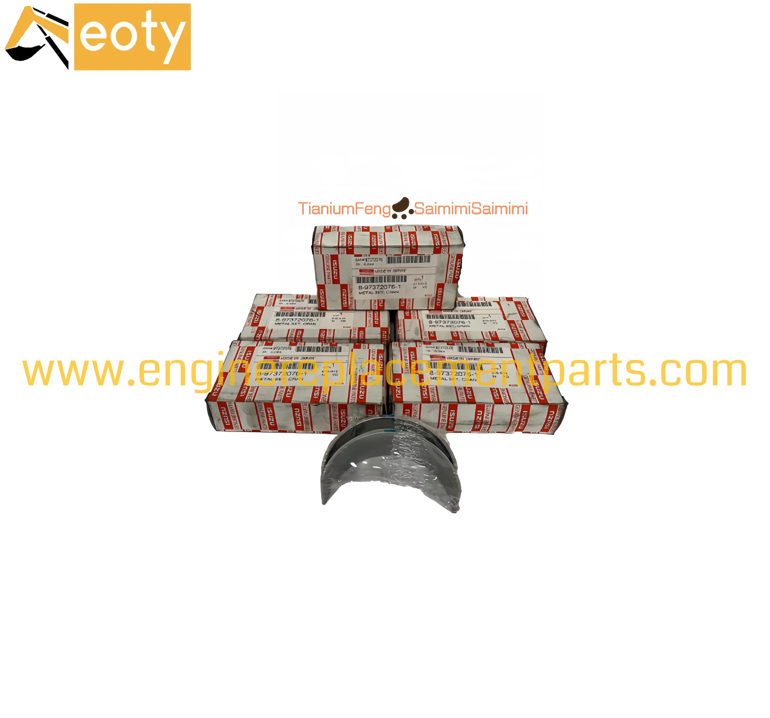 Crankshaft Bearing 8973720761 Main Bearing 8-97372076-1 For Isuzu Elf 4hk1t 4hg1 4hf1