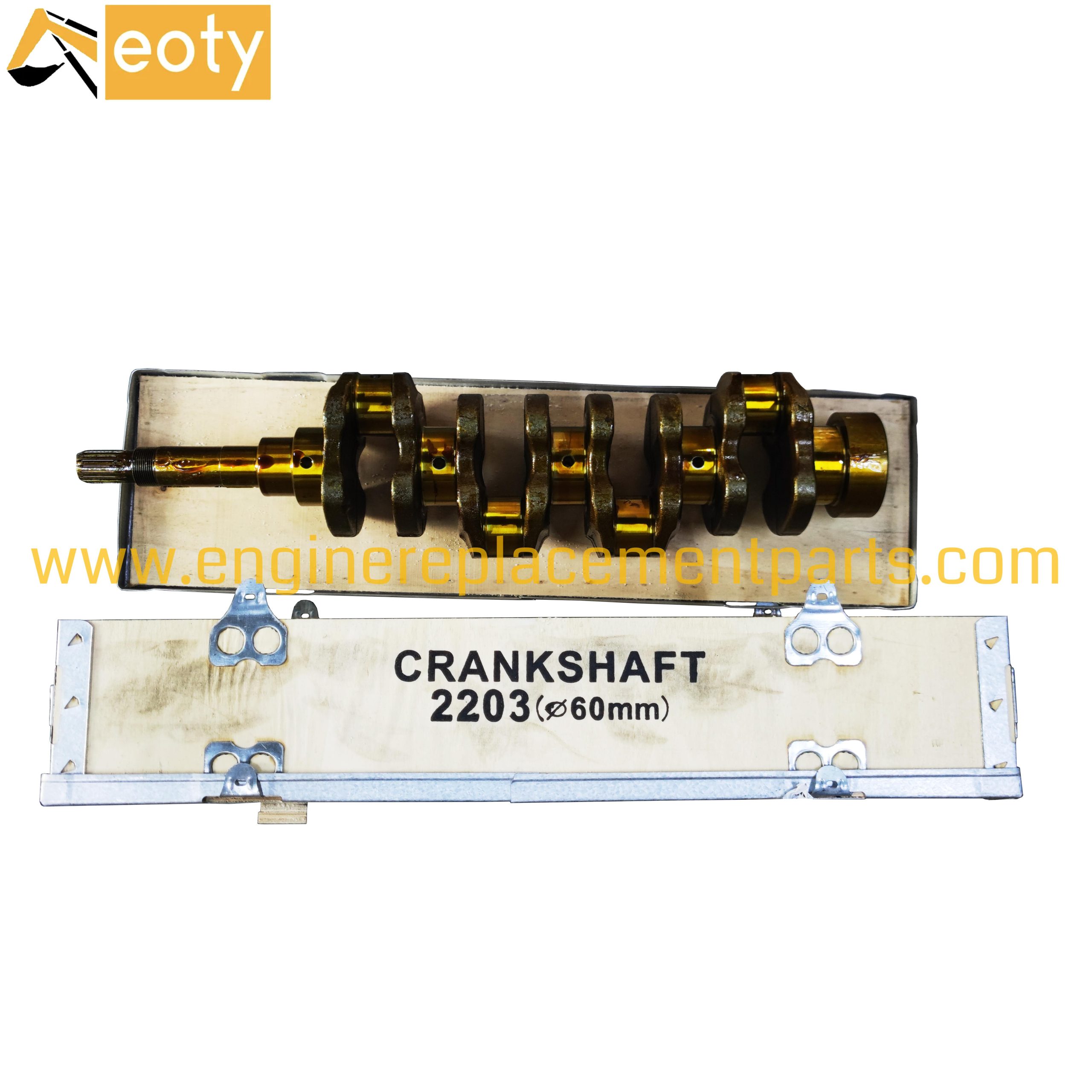 Crankshaft V2203 Crankshaft Bearing Diameter 60mm Connecting Rod Bearing Diameter 47mm 16641-2301-8 16641-23018 For Kubota