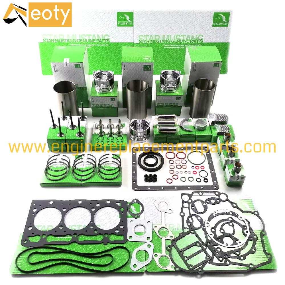 D1005 V1305 Engine Overhaul Kit Piston 16050-21113 Ring For Kubota Tractor B17x B21 B2100 B2110 B2230 B2301 B2320 B2710 B7000