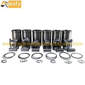 Hyundai D6AC Diesel Engine Cylinder Liner Kit 21131-83012 & Piston Set 23411-83411