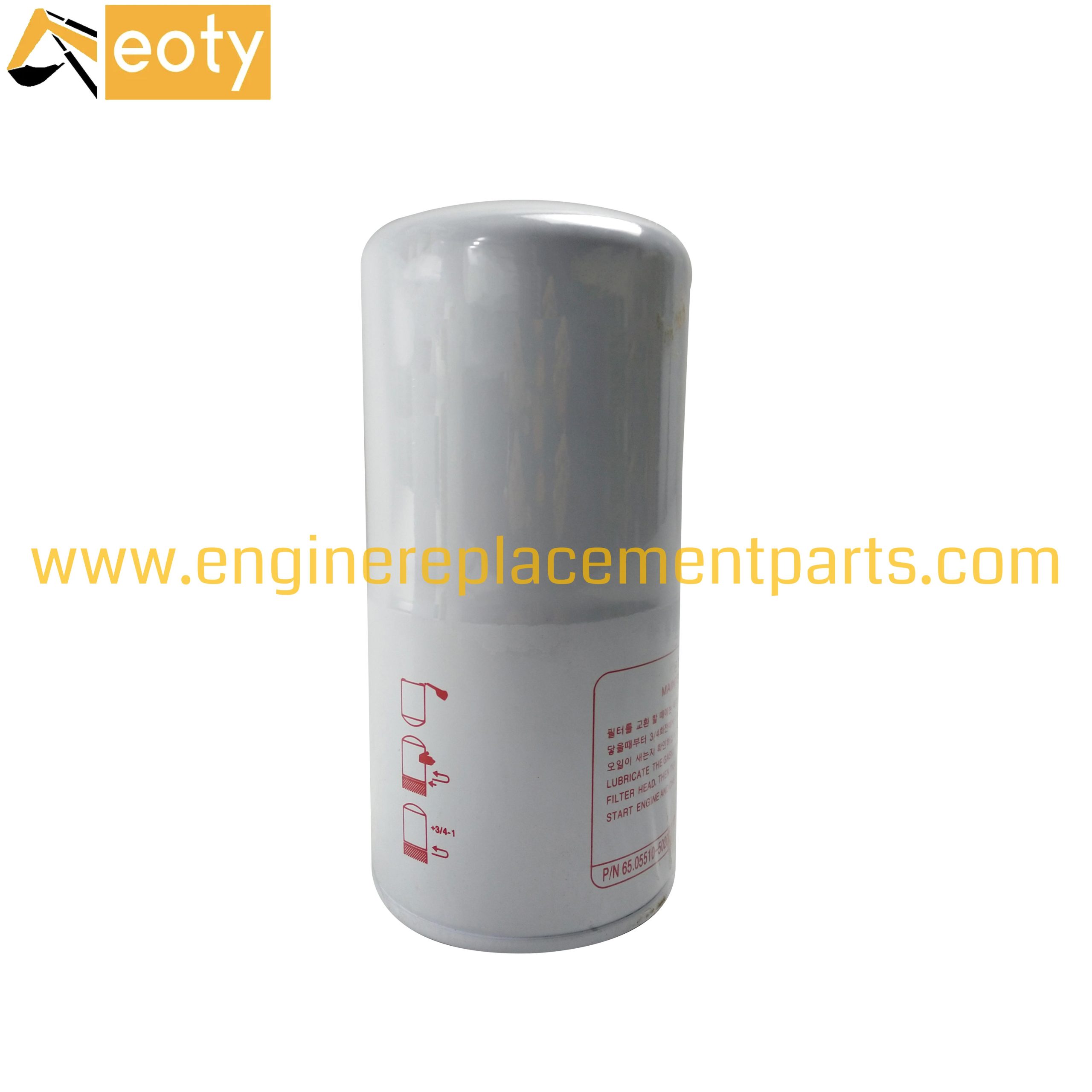 De12 Oil Filter 65.05510-5020b Suitable For Doosan Engine Parts