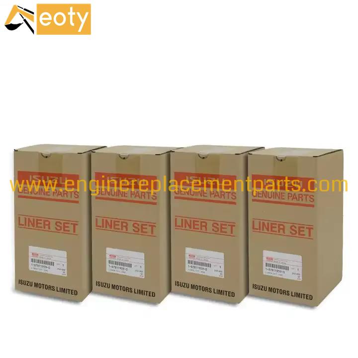 Isuzu 6HH1 Engine Cylinder Liner & Piston Ring Kit | 1-87811434-0, 1-11680156-0