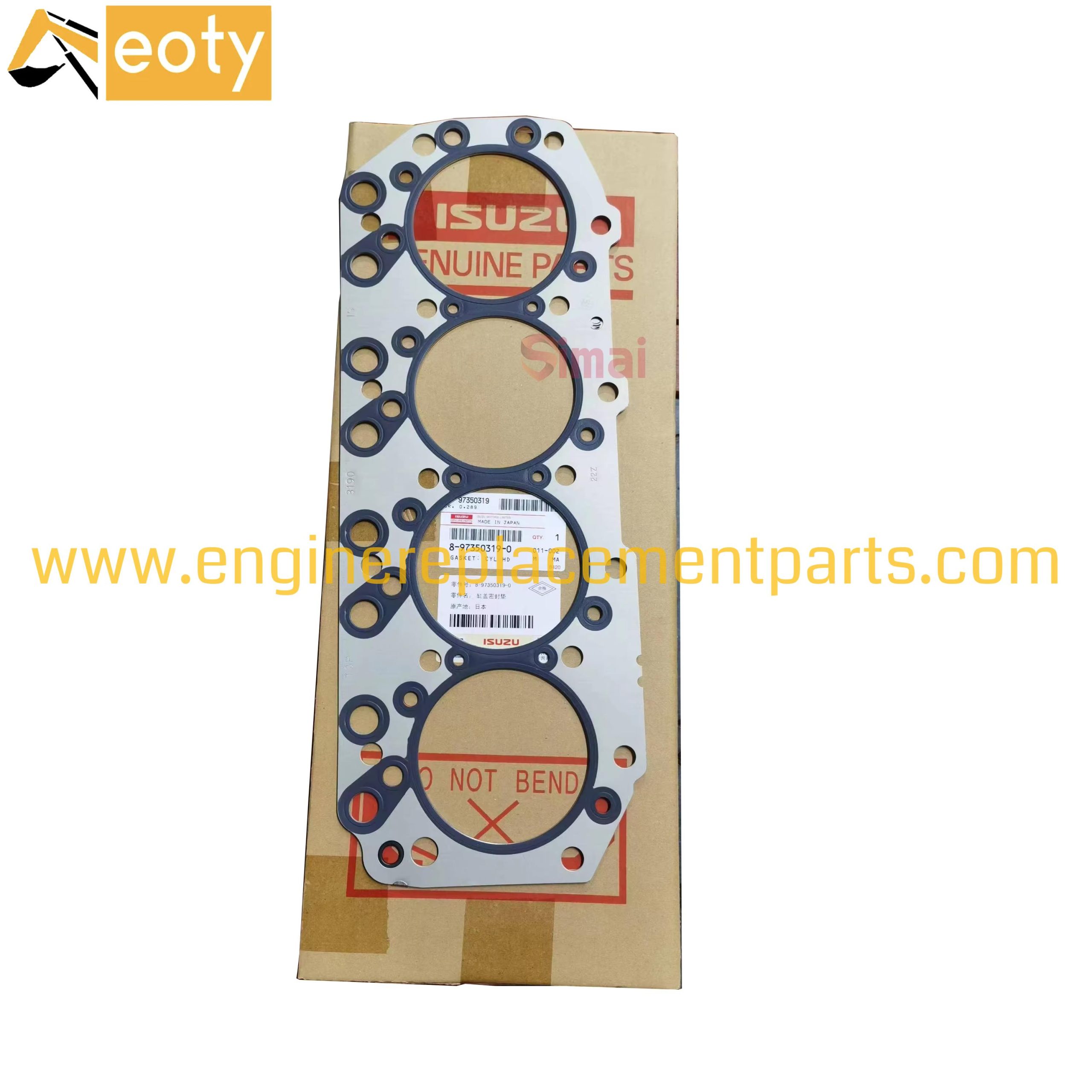 Diesel Engine Parts 4jb1 Cylinder Head Gasket 8-97350319-0 For Isuzu
