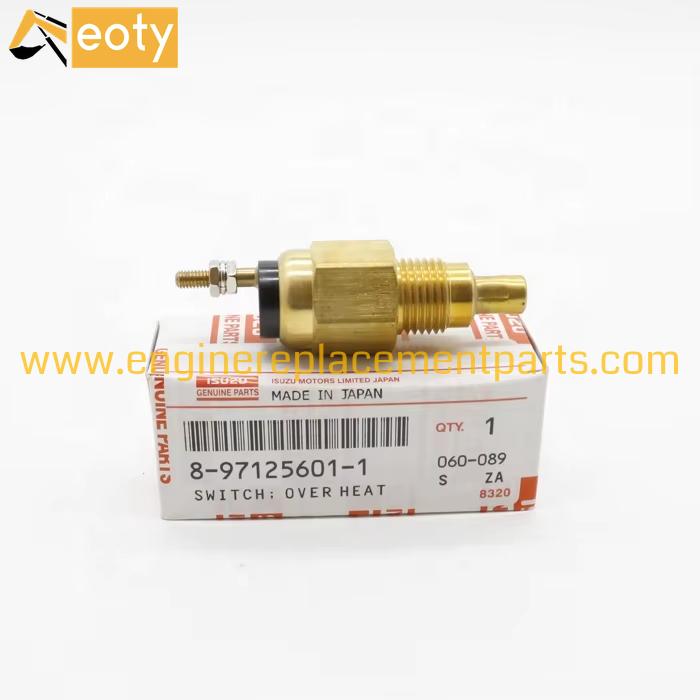 Excavator Spare Parts Water Temperature Sensor 8-97125601-1 For Hitachi Ex200-5 6bg1