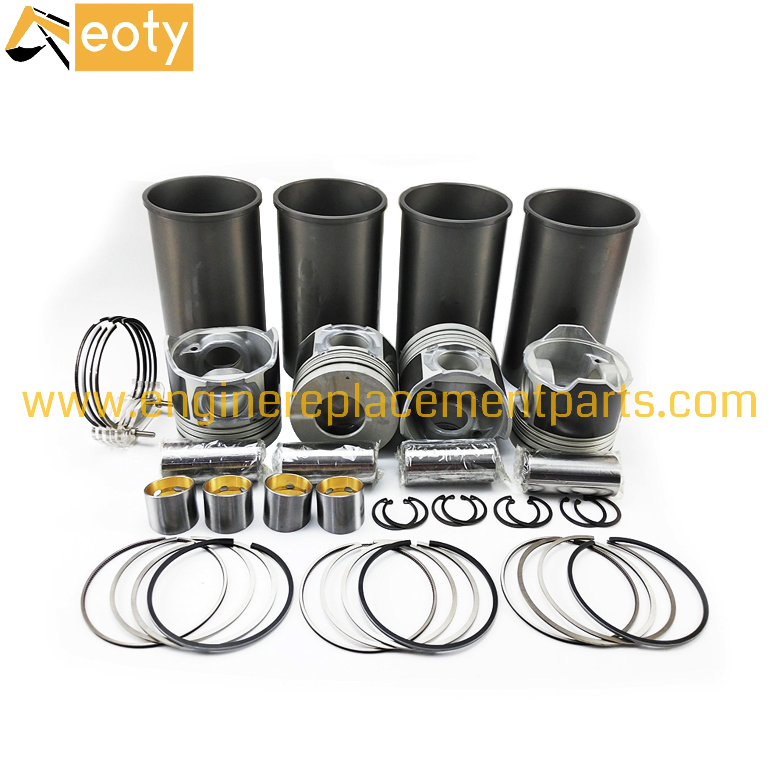 For Isuzu Machinery Engine Repair Parts Set 4he1 Cylinder Liner Kit 4r 8-97176723-0 8-94391-696-0 8-97166992-0 Piston Set