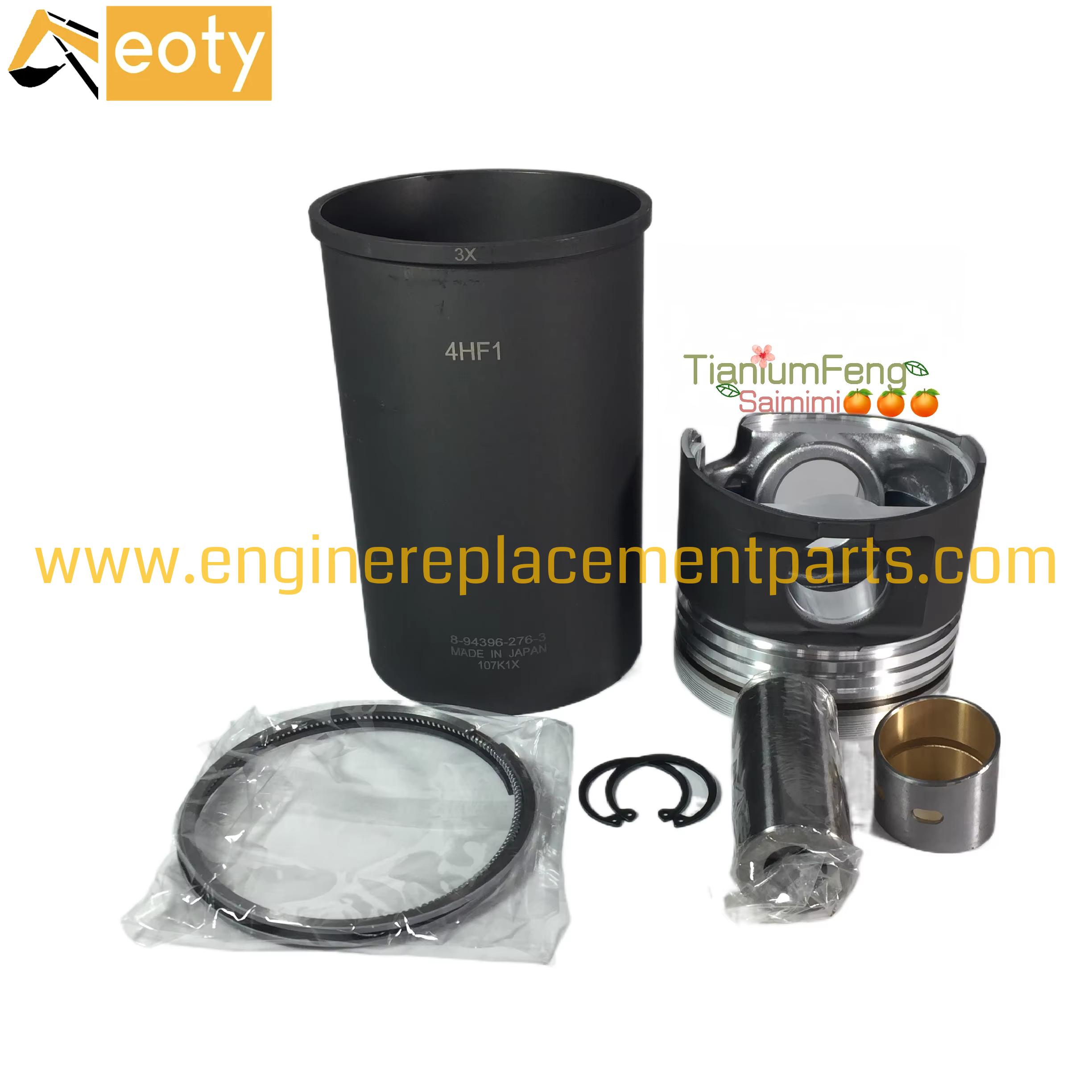 Genuine 4hf1 Cylinder Liner Set 5878133910 587813-3910 5-87813391-0 1-87813-391-0 Liner Kit Liner Number 8943962763