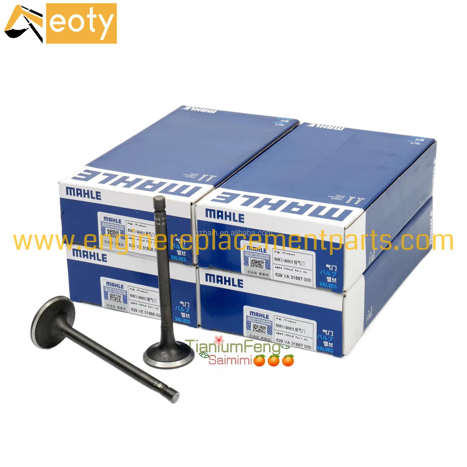 Genuine 4hk1/6hk1 Inlet Valve Exhaust Valve Set 551000125wt 551100126wt Made In Shanghai