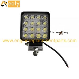 Heavy-Duty LED Headlight Assembly | 12V/24V Compatible | For Excavator Engines