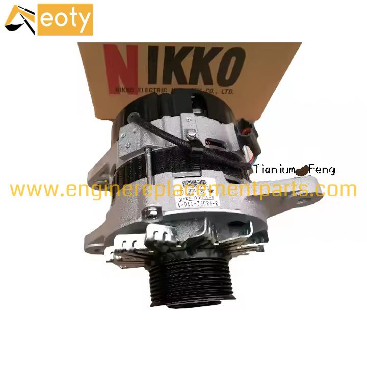 Genuine Alternator 24v 8-98092116-1 8-97375017-1/0-35000-4848-0 For Hitachi Excavator Zax230 Zax240-3 Engine 4hk1