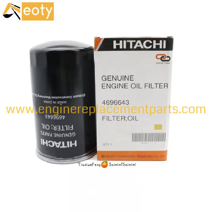 Genuine Engine Oil Filter 4696643 Element Clean Filter Replacement For 4hk1 Engine Made In Japan