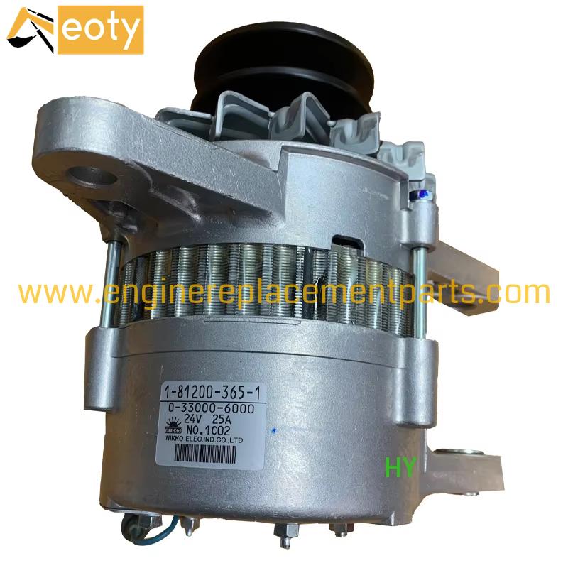 Genuine Excavator Parts 1-81200365-1 0-33000-6000 Alternator 24v For Hitachi Excavator Ex200-1 Engine 6bd1