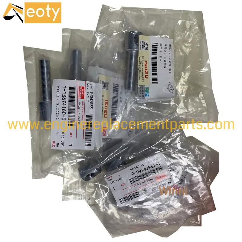 Genuine Excavator Parts 1136741600 Piece Sliding For Isuzu Engine Excavator