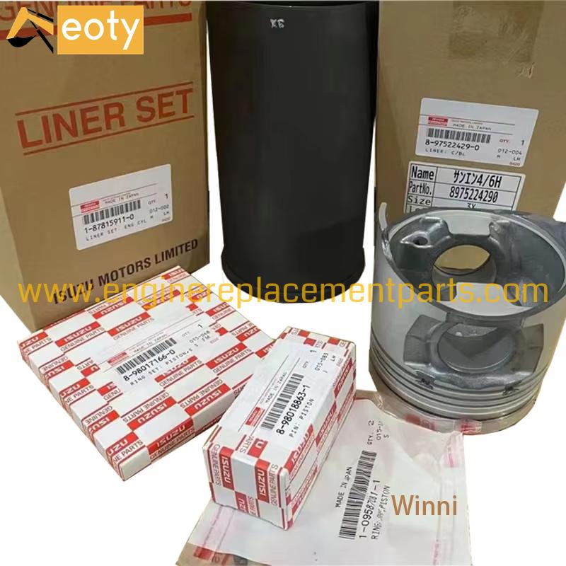 Genuine Excavator Parts 1878159110 1-87815911-0 1878137661liner Kit Zx330-5a Sh330-5b Zx360 6hk1