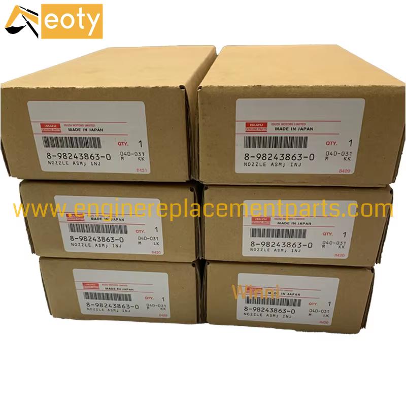 Genuine 8982438630 Fuel Injector for Isuzu 4HK1 & 6HK1 Engine | Sany SY365H Excavator