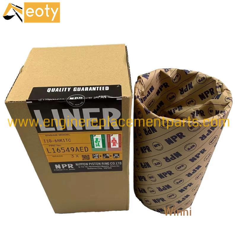 Genuine Excavator Parts Npr Liner L16549aed 6hk1/4hk1 For Isuzu Engine Excavator