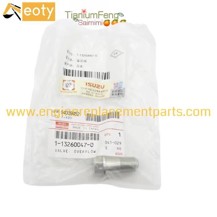 Genuine Fsr11 6bd1 Valve Check 1132600470 1-13260047-0 8-94399170-0 Overflow Valve Made In Japan