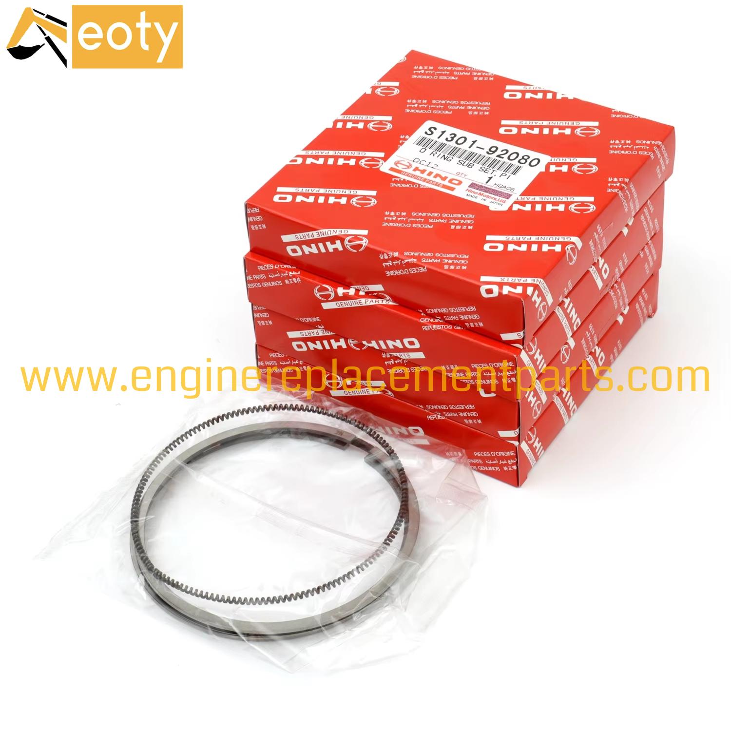 Genuine J05e/j08e(common Rail ) Piston Ring Piston Set S1304-e0150/s1301-92080 Internal Combustion Piston Ring Made In Japan