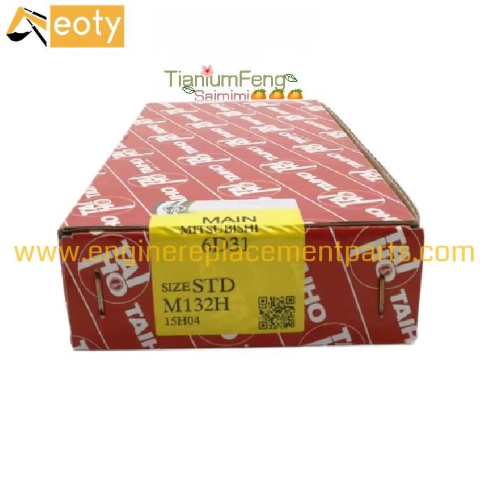 Genuine Main Bearing Std Size For -taiho Engine 6d31 Crankshaft Bearing Part Number M132h Guangzhou Warehouse