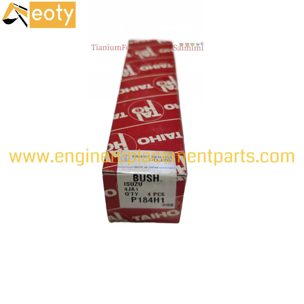 Genuine Taiho Connecting Rod Bushing Set for Isuzu 4JA1 Engine, P184H1, 4pcs