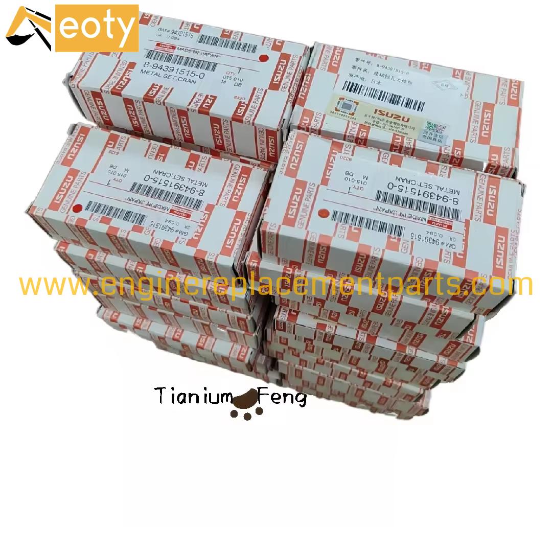 Genuine Truck Engine 6he1/6hk1 Crankshaft Main Bearing Con Rod Bearing Std For Isuzu Part Number 8-94391515-0/894391515