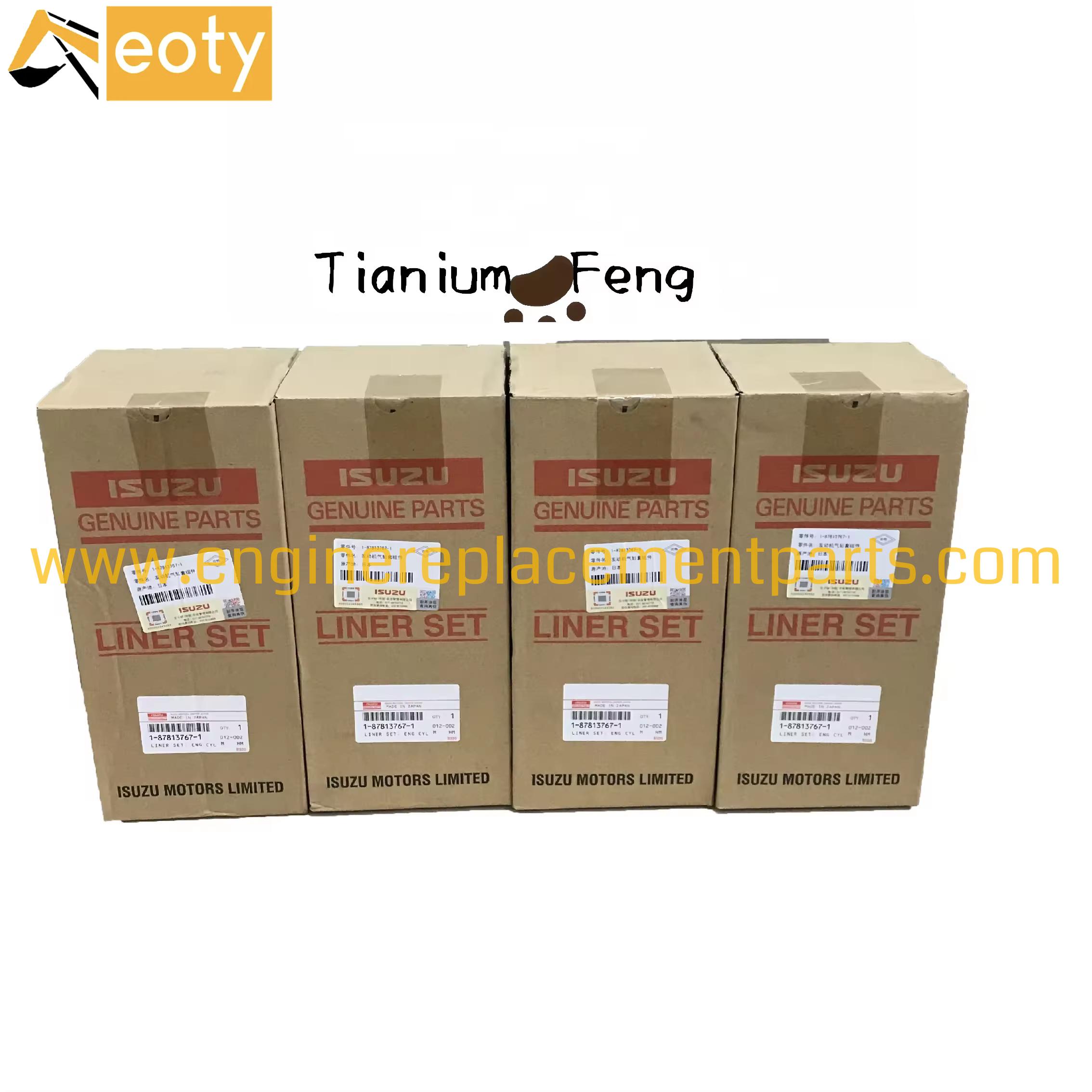 Genuine Zax330 Zax360 Zax370 6hk1 Liner Set Liner Set 1878122110 187812-2110 1-87812211-0 1-87812-211-0 Rebuild Kit