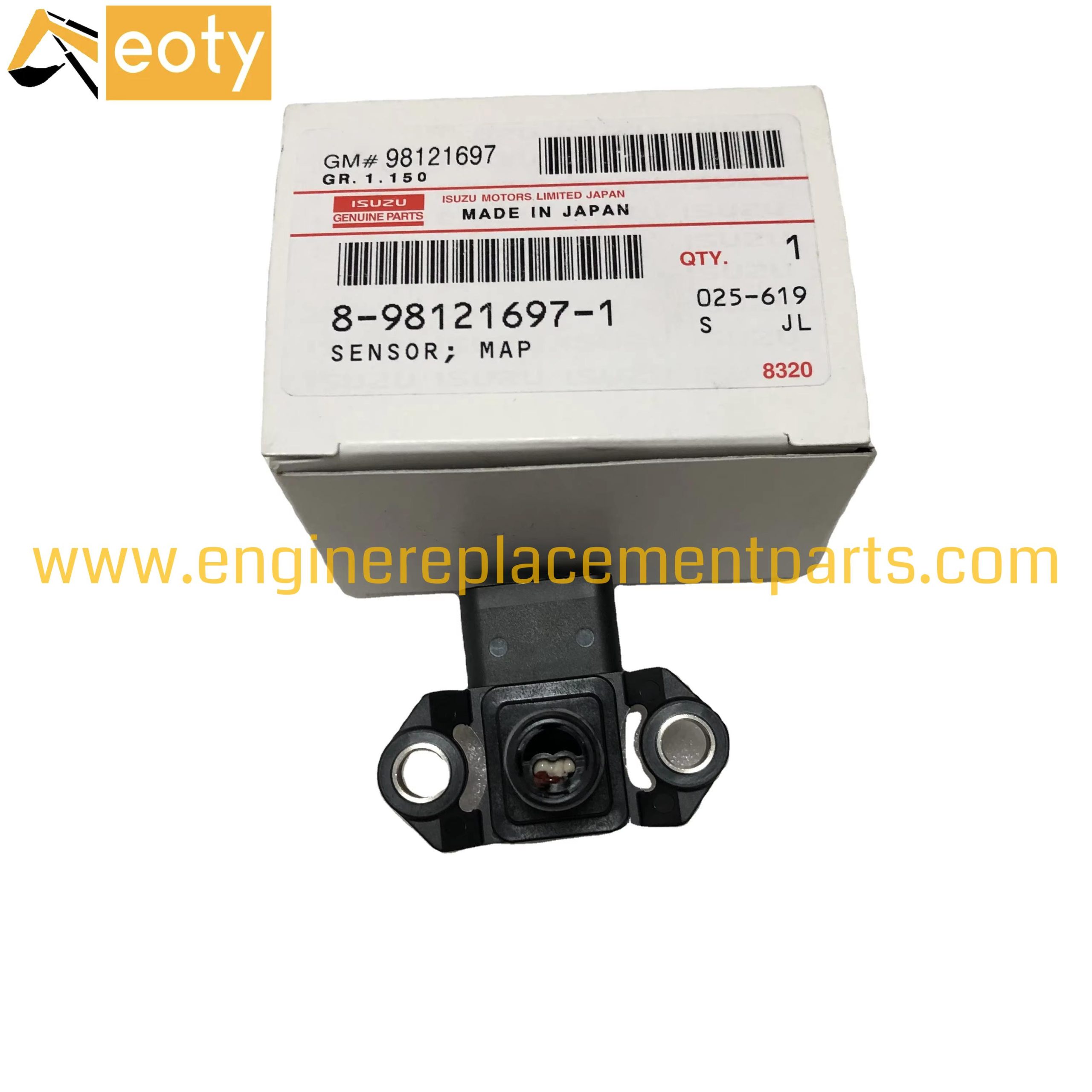Intake Air Pressure Sensor 8-98121697-1 8981216971 For Isuzu 4hk1 6hk1 Made In Japan
