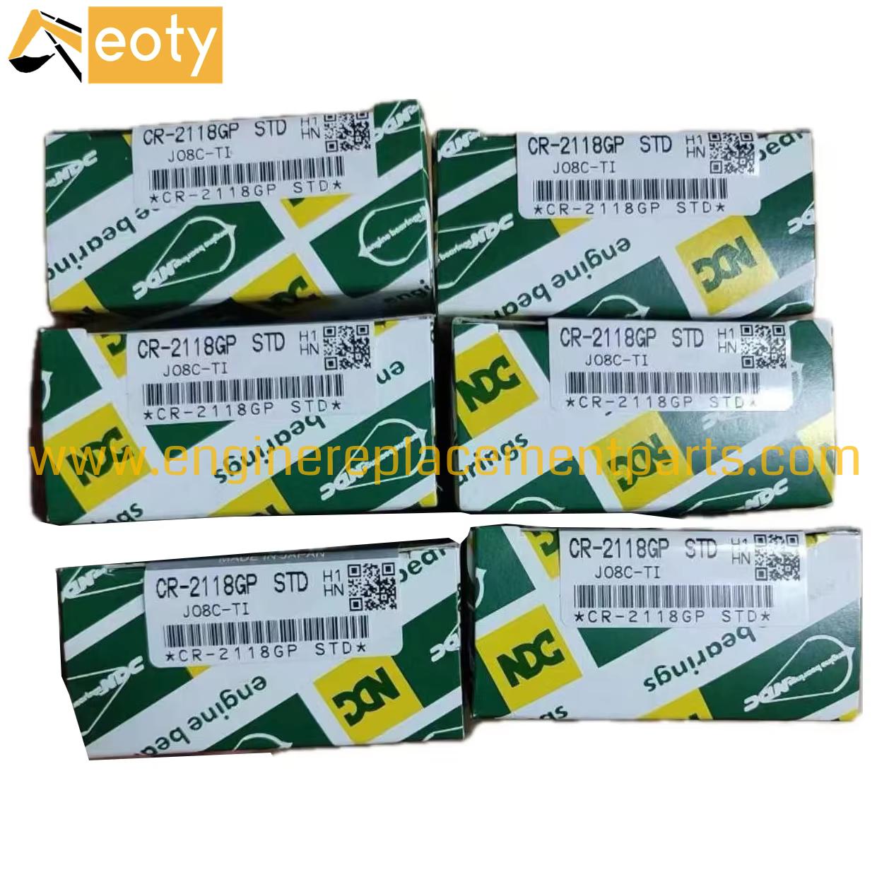 J05c J08c H07d Crankshaft Main Bearing Ms-2118gp Std Con Rod Bearing Mp224 Rp226 Std 0.5 0.75