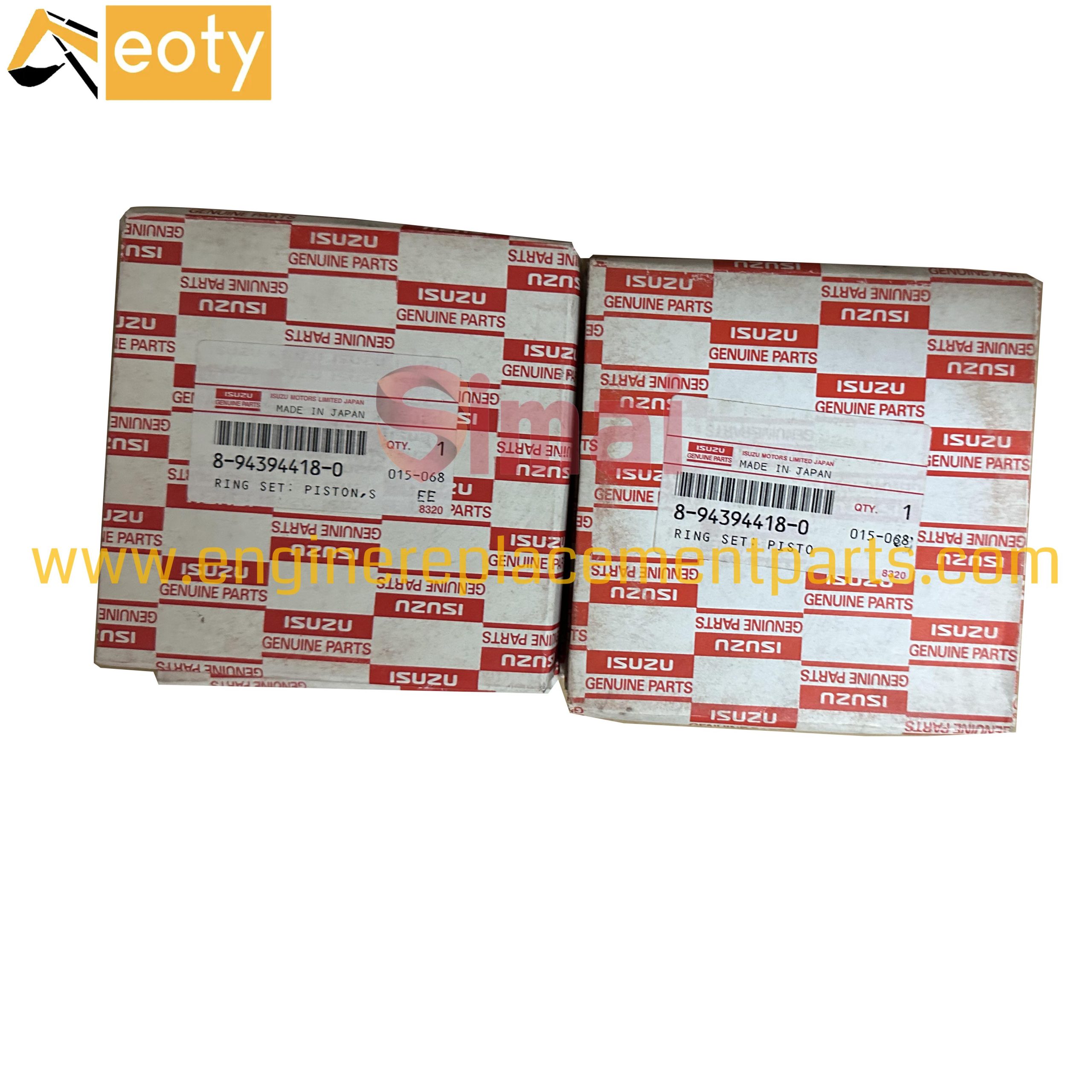 Original 4bd1t Piston Ring 8-94394418-0 Piston Ring 4bd1 Tubo For Isuzu Diesel Engines