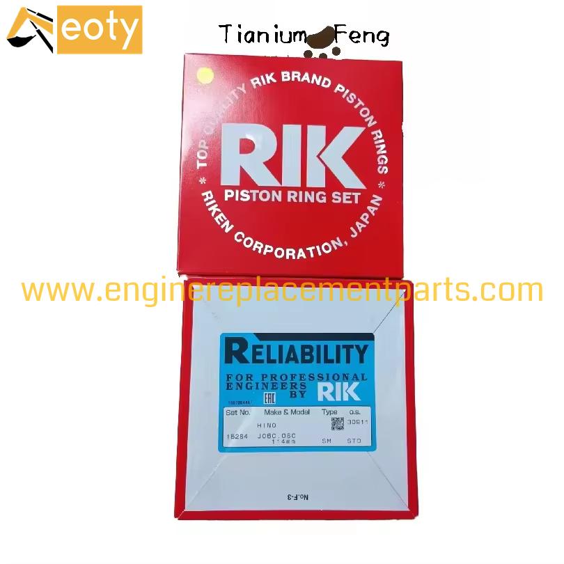 OEM 15284 Piston Ring Set for Isuzu J06C J08C Diesel Engine, Excavator