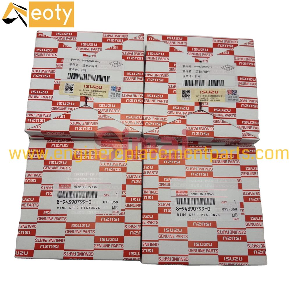 Genuine Piston Ring Set 8-94390799-0 / 8943907990 for Isuzu 6HH1 Engine