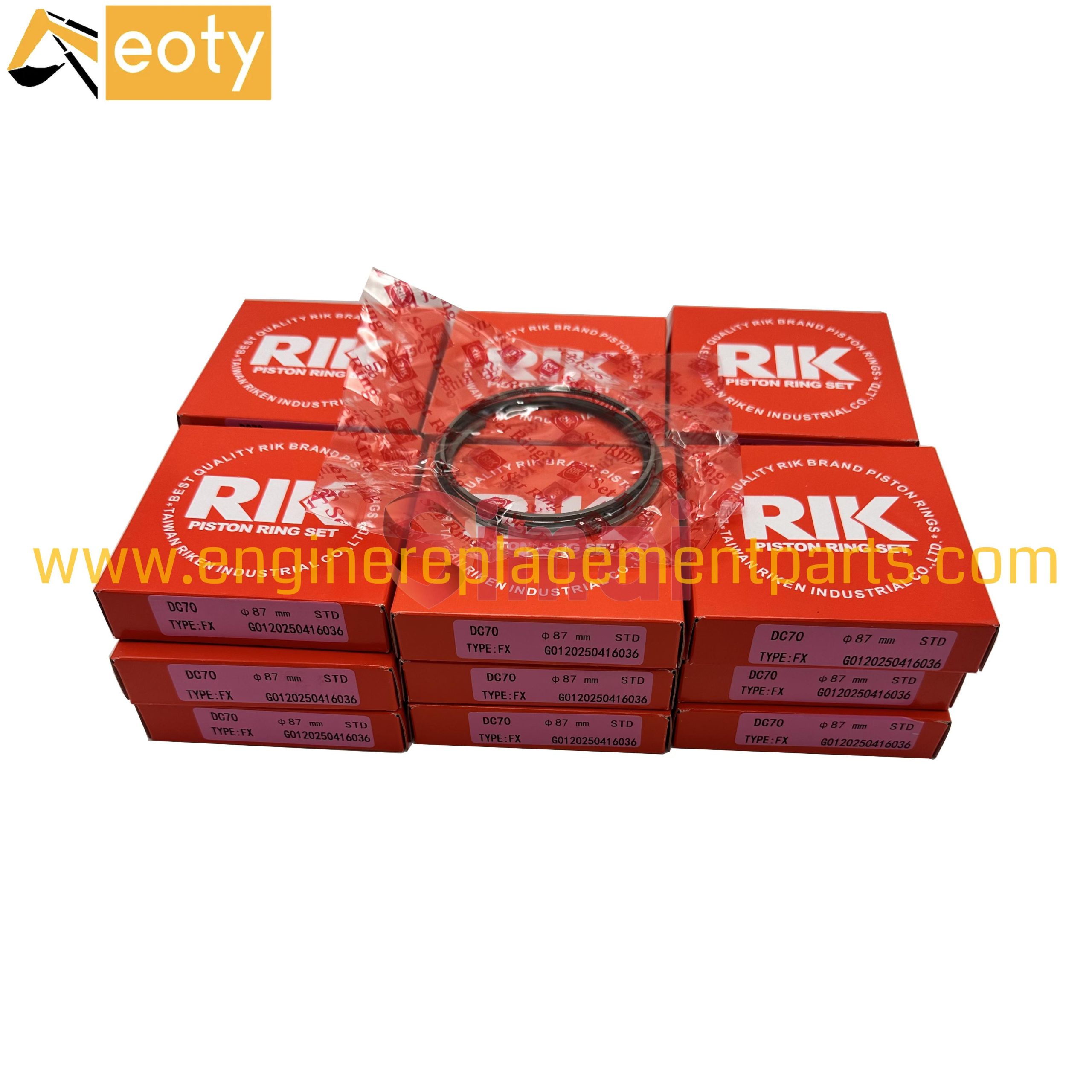 Piston Ring 1j881-21052 Rik Piston Ring V2403 For Kubota