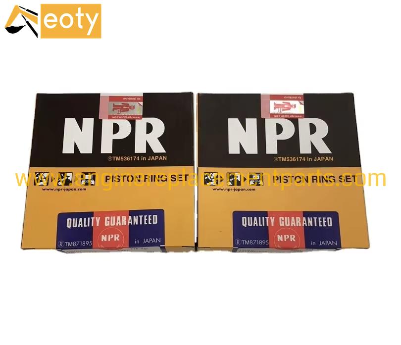 NPR Piston Ring Set SJI10065ZZ for Isuzu 6BD1 Engine, FVR Truck