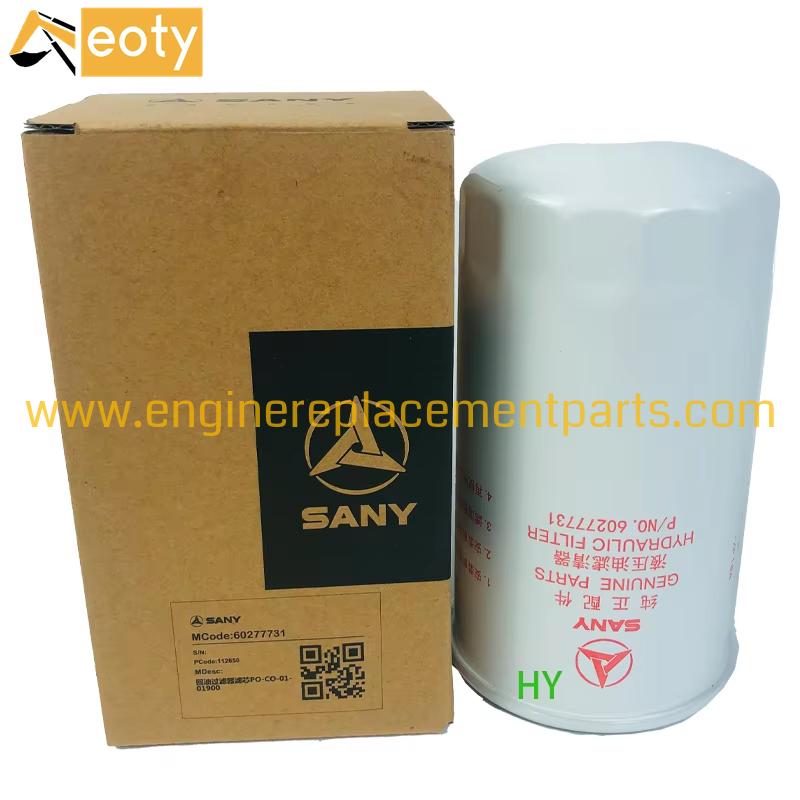 Sany Excavator Genuine Parts Hydraulic Filter 60277731 Sy245