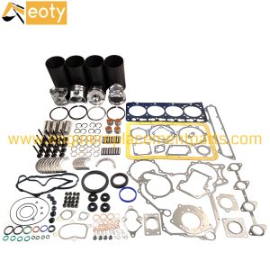 Kubota V3800 V3800T Engine Overhaul Kit | Piston Set, Liner Kit, Gasket, Bearing, Valve | 1J550-21110